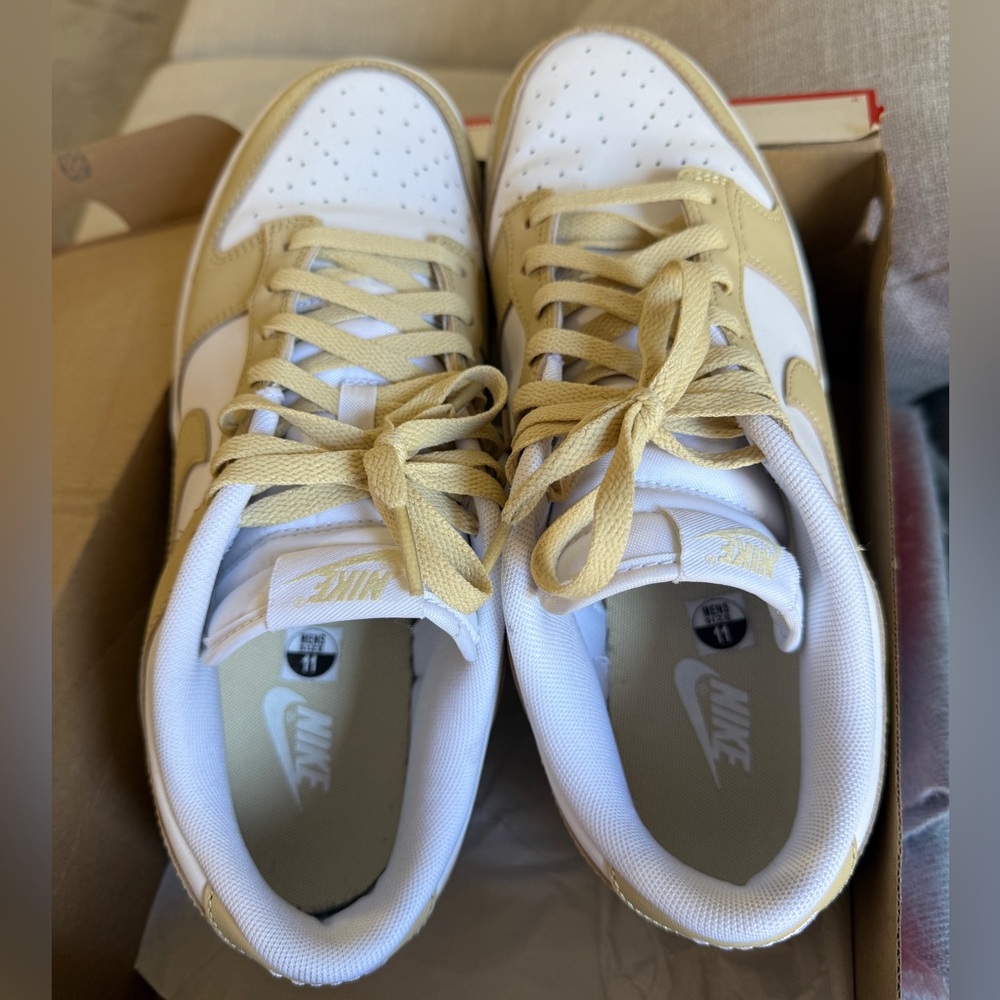 Nike Dunk Low Retro BTTYS - White and Gold